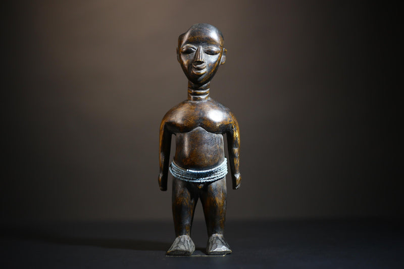 African Traditional Statue from Guinea | Hand Carved Wooden Tribal Art | Unique Decorative Figurine | Cultural Home Decor Piece-G4718