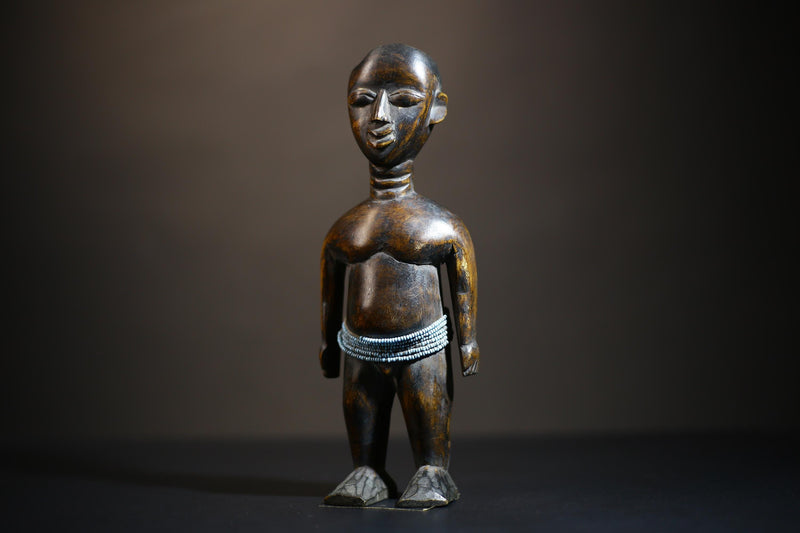 African Traditional Statue from Guinea | Hand Carved Wooden Tribal Art | Unique Decorative Figurine | Cultural Home Decor Piece-G4718