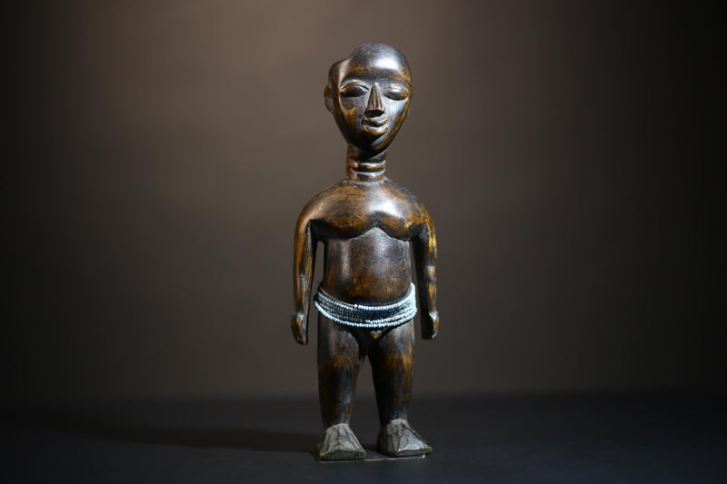 African Traditional Statue from Guinea | Hand Carved Wooden Tribal Art | Unique Decorative Figurine | Cultural Home Decor Piece-G4718