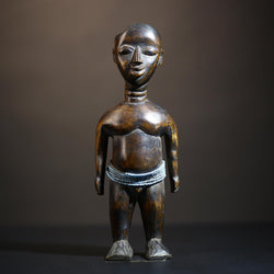 African Traditional Statue from Guinea | Hand Carved Wooden Tribal Art | Unique Decorative Figurine | Cultural Home Decor Piece-G4718