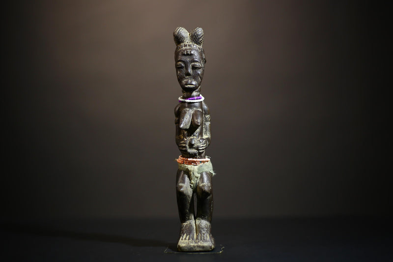 African Koulango Statue | Burkina Faso Wood Art | Hand Carved Traditions | Unique Tribal Decor | Ethnic Home Accessories-G4716