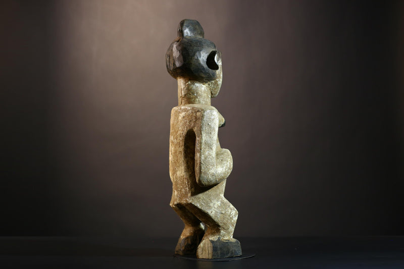 African Handcrafted Wood Sculpture | Mbete Statuette Art | Unique Gabon Congo Decoration | Cultural Home Decor | Artisan Gift-G4847