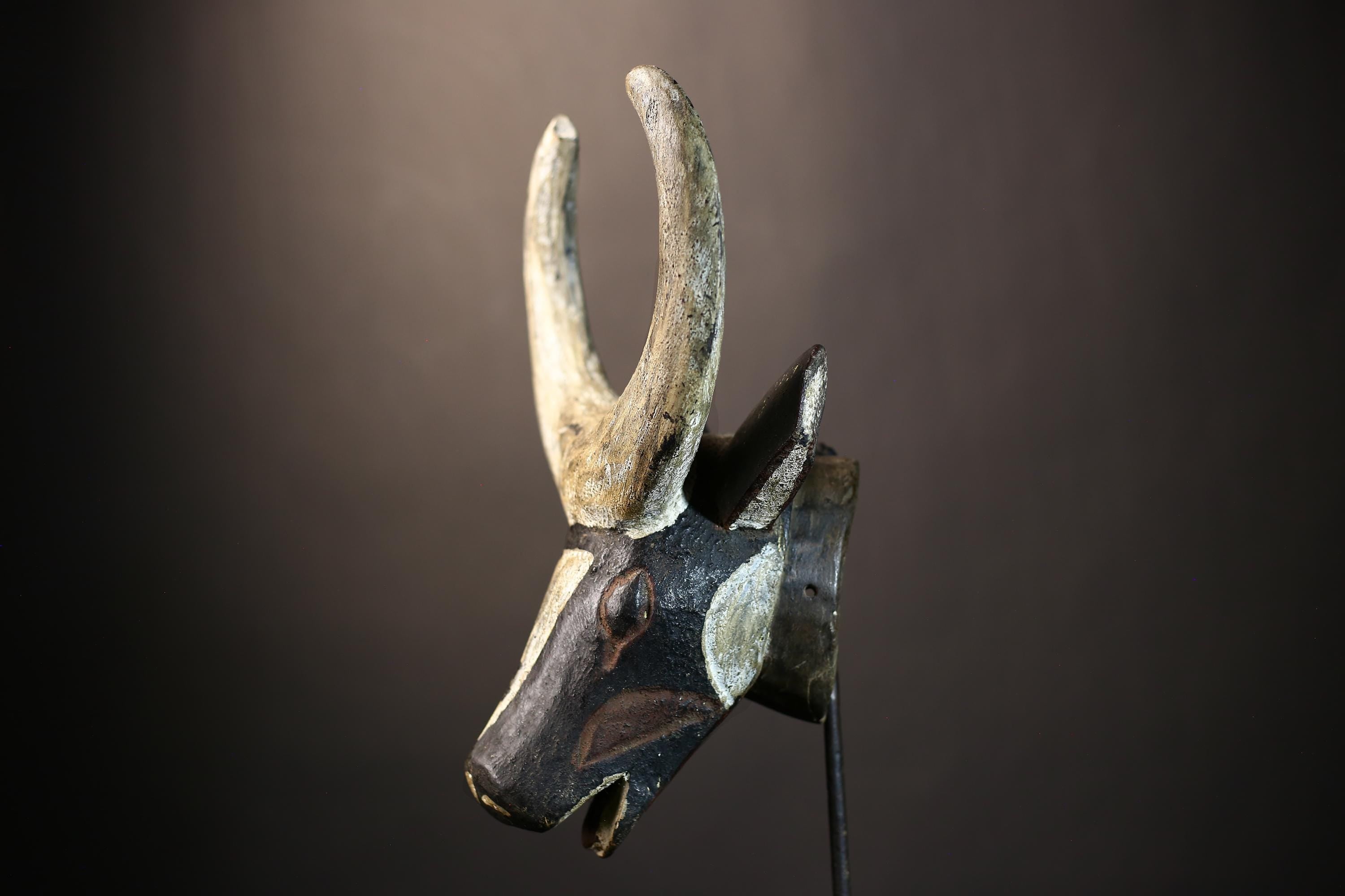 African Bobo Ram Mask | Handcrafted Tribal Wall Art | Unique Home Decor | Authentic African Sculpture | Ethnic Wall Hanging-G4843