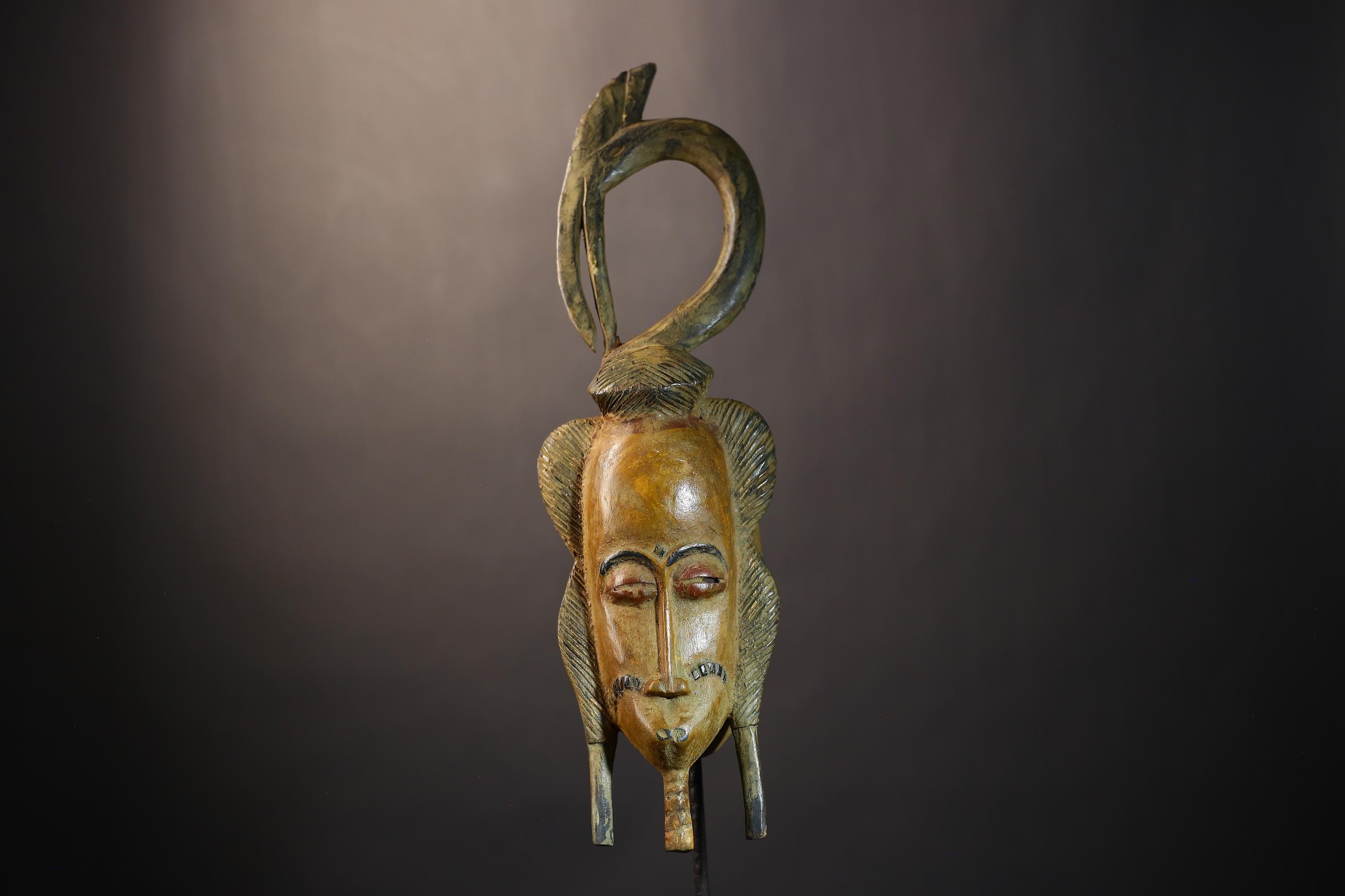 African Authentic Mask | Handcrafted Tribal Art | Unique Home Decor | Traditional Wall Hanging | Ethnic Display | Cultural Artifact-G4841