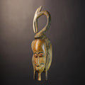 African Authentic Mask | Handcrafted Tribal Art | Unique Home Decor | Traditional Wall Hanging | Ethnic Display | Cultural Artifact-G4841