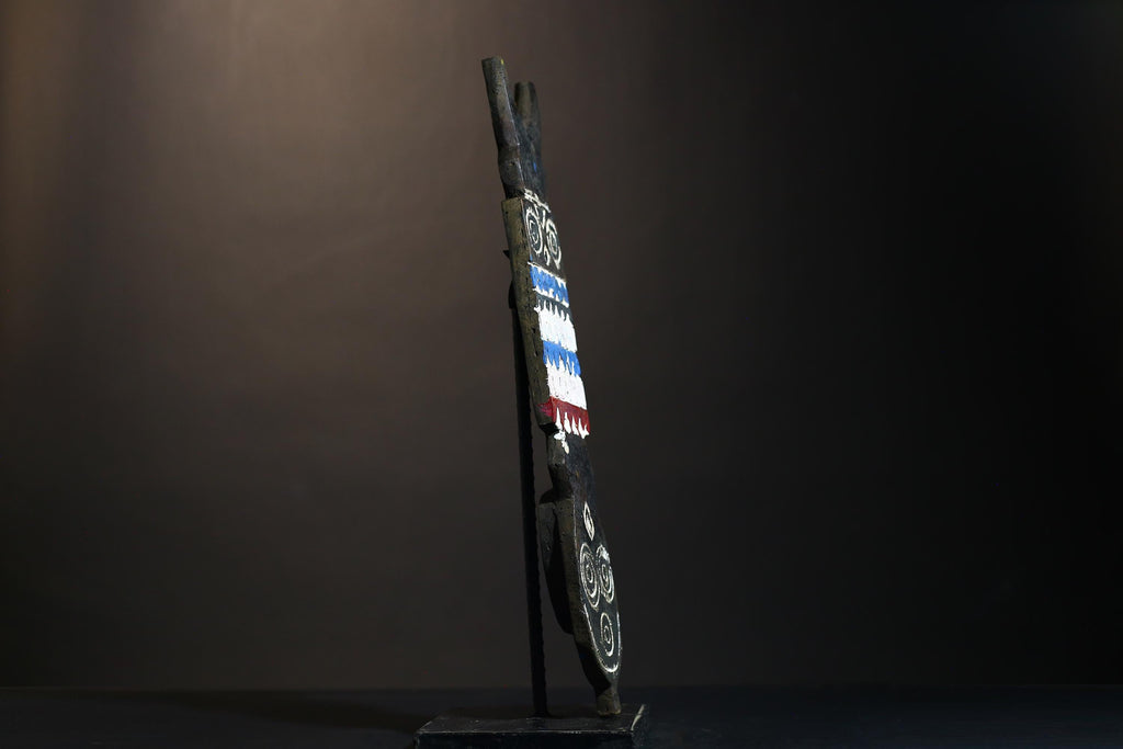 African Bobo Plank Masks | Unique Tribal Art for Home Decor | Handcrafted Collectible Wooden Masks from African Culture-G1415