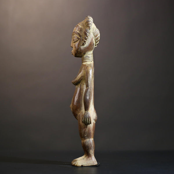 African Authentic Art | Luba | Black Woman Statue | Unique Figurine | African Decor | Tribal Sculpture | Handcrafted | Art Collectible-G4853