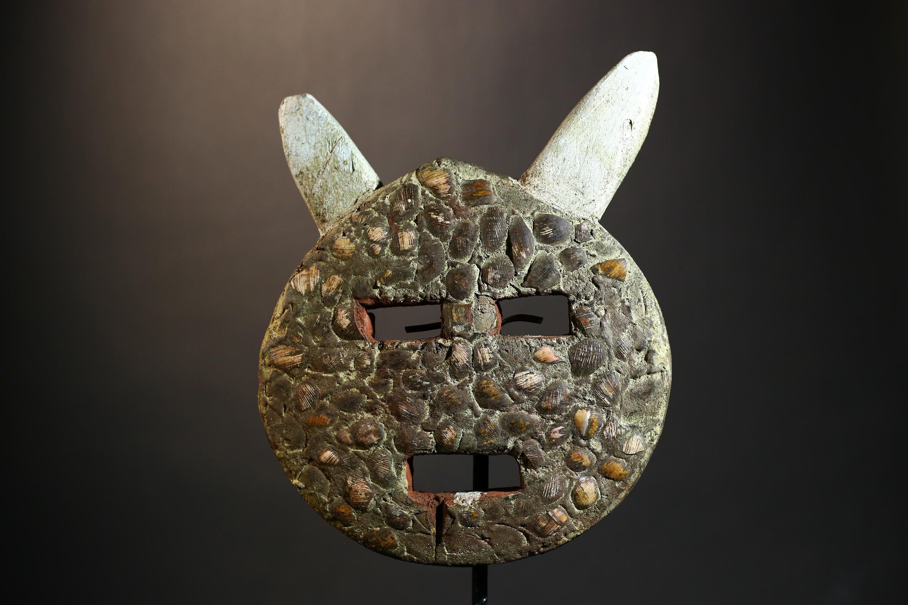 African Mask Decorative Carved Baule Goli Wall Hanging Art Piece Vintage for Home Decor | Unique Ethnic Collectible Item-G1450