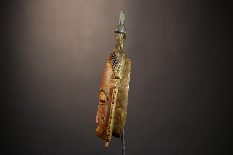 African Handcrafted Art | Bete Guro Mask | Tribal Ethnic Decor | Traditional Wall Piece | Unique Cultural Sculpture | African Heritage-G4850