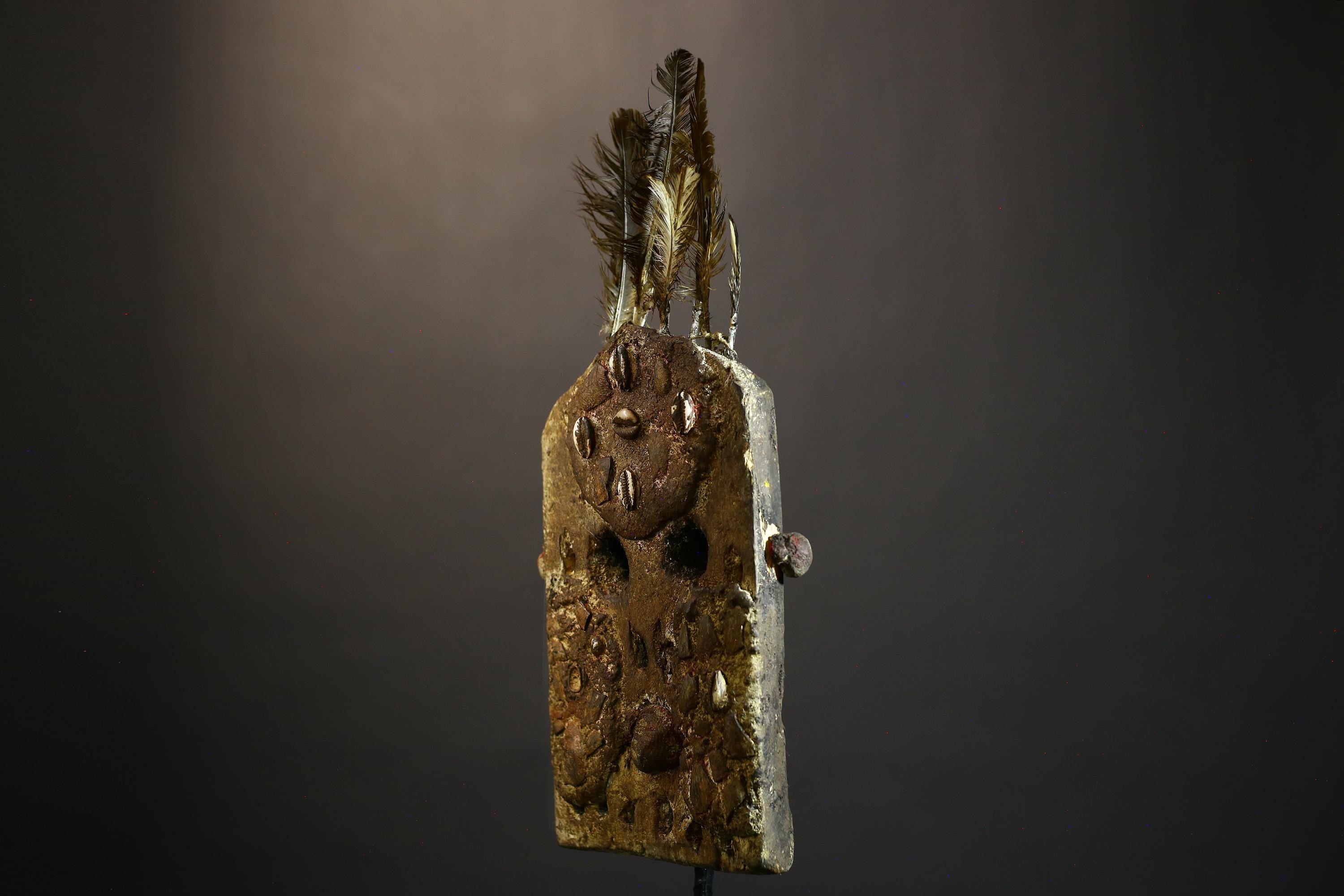 African Wooden Goli Kplé Kplé Mask from Burkina Faso Rustic Wall Art Decor | Handcrafted Tribal Home Accent | Unique Gift Idea -G1458