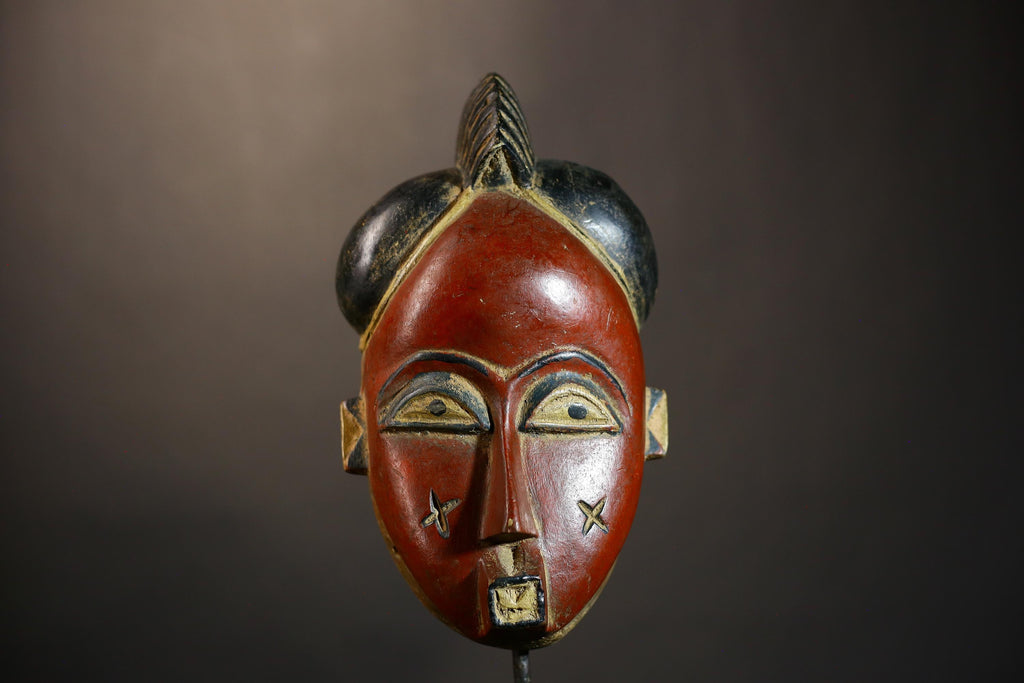 African Handmade Guro Protector Mask Antique Folk Art Wall Hanging Decor Piece | Unique Tribal Decor | Collectible Art-8495