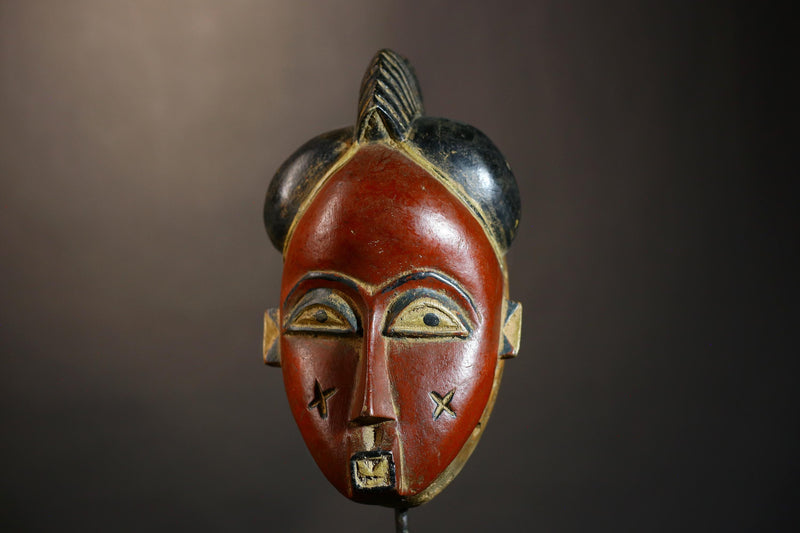 African Handmade Guro Protector Mask Antique Folk Art Wall Hanging Decor Piece | Unique Tribal Decor | Collectible Art-8495