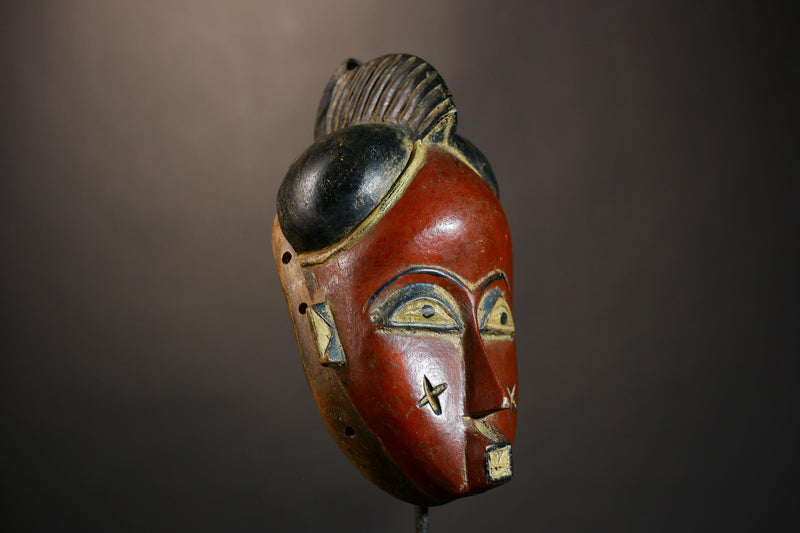 African Handmade Guro Protector Mask Antique Folk Art Wall Hanging Decor Piece | Unique Tribal Decor | Collectible Art-8495