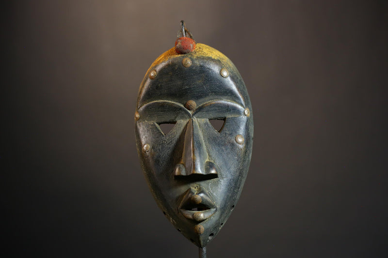 African Mask Art | Handcrafted Dan Mask | Home Decor Cultural Wall Display | Unique Ethnic Art | Artisan Wood Mask | Traditional Decor-7291