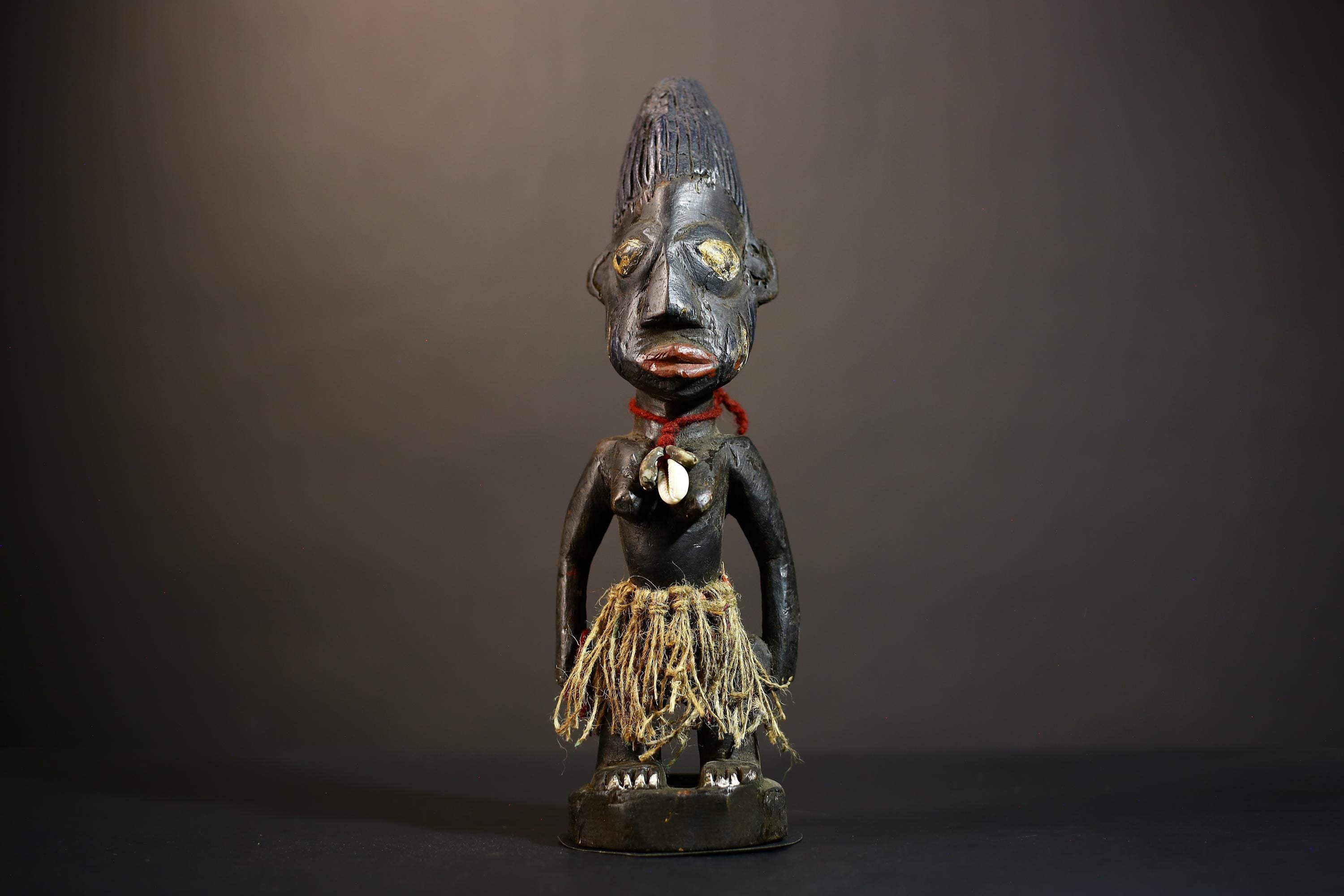 African Yoruba Male Ibeji Figure | Unique Saki Style Art | Oyo Twin Collectible | Handcrafted Cultural Sculpture | Yoruba Decor -G4876