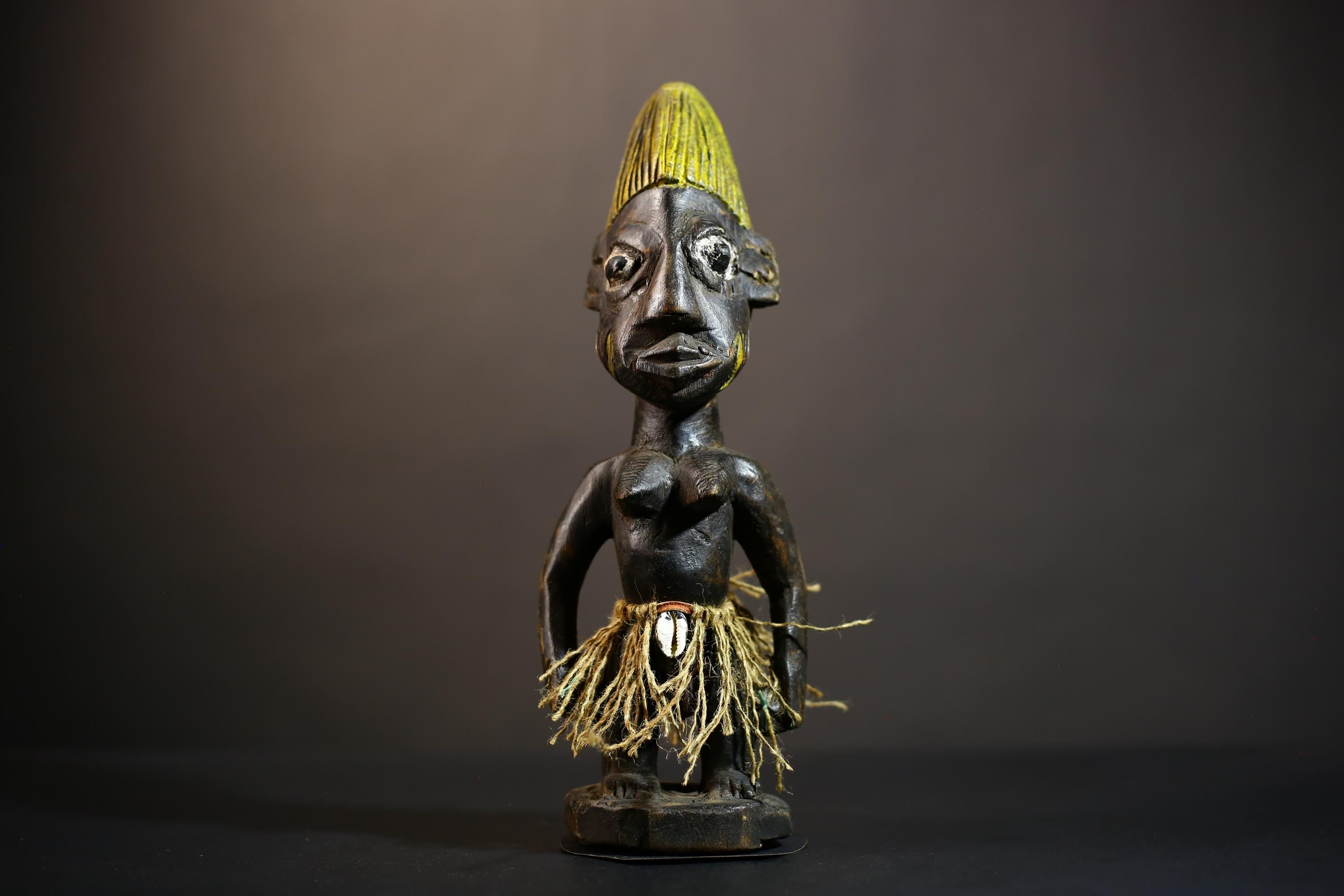 African Yoruba Male Ibeji Figure | Unique Saki Style Art | Oyo Twin Collectible | Handcrafted Cultural Sculpture | Traditional Yoruba -G4875