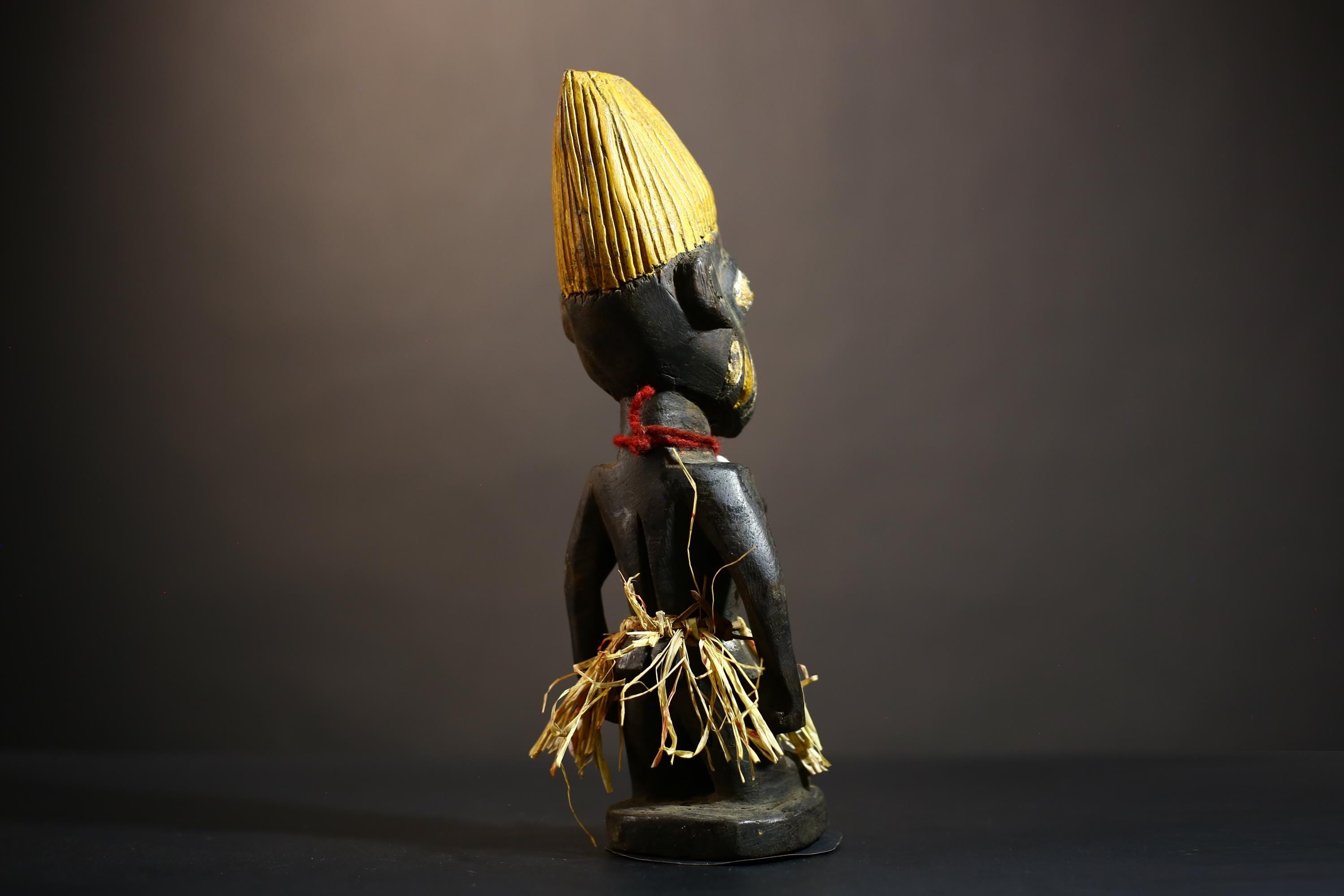 African Yoruba Male Ibeji Twin Figure | Saki Style Oyo Art | Unique Collectible Sculpture | Handmade Nigerian Cultural | Yoruba Twins-G4873