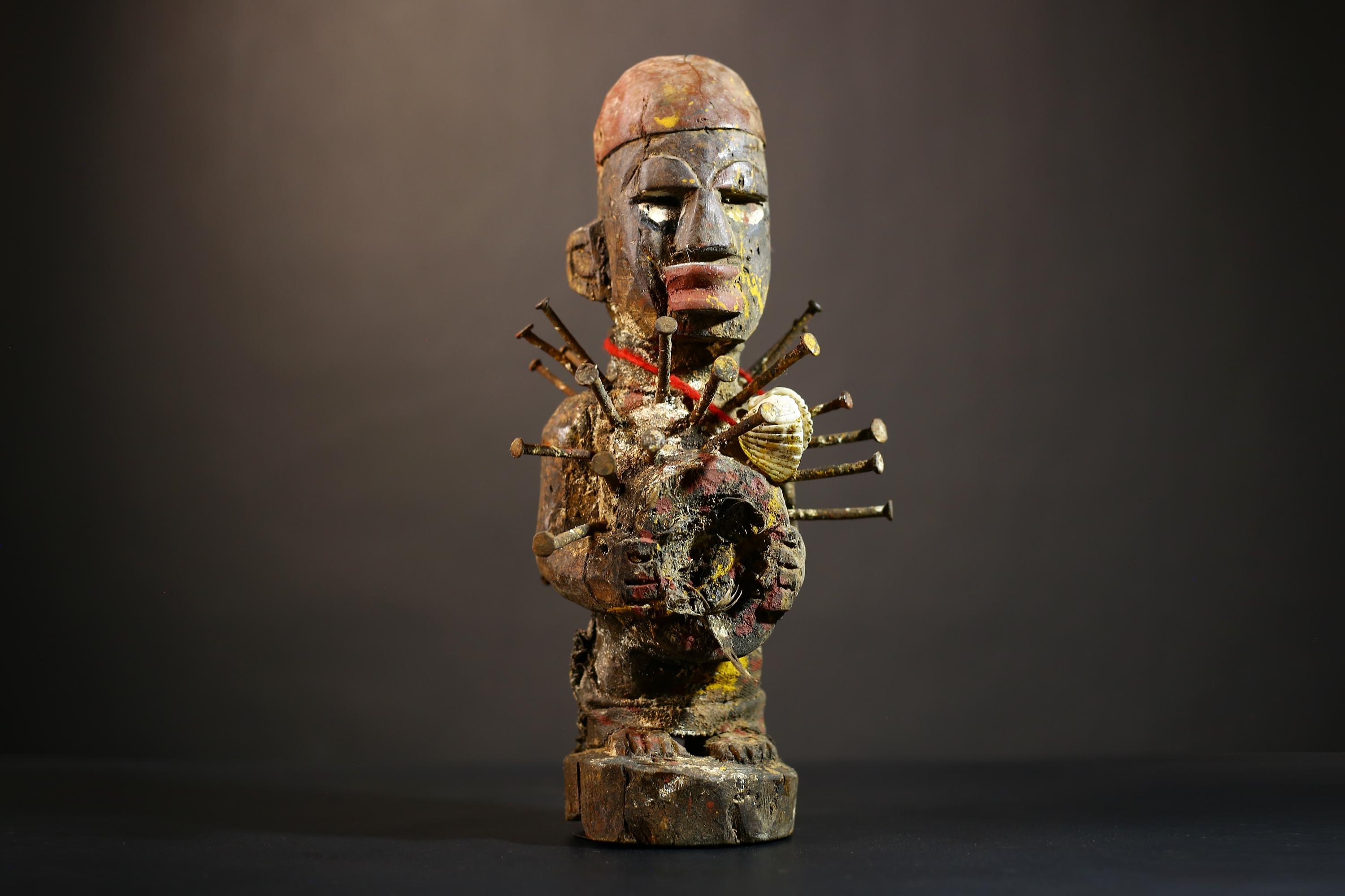 African Nkondi Nkisi Figure | Kongo Tribal Spirit Collectible | Unique Art Decoration | Ethnic Home Decor | Cultural Heritage-G4869