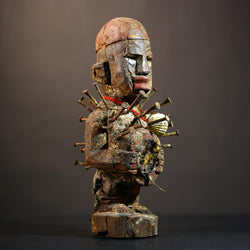 African Nkondi Nkisi Figure | Kongo Tribal Spirit Collectible | Unique Art Decoration | Ethnic Home Decor | Cultural Heritage-G4869