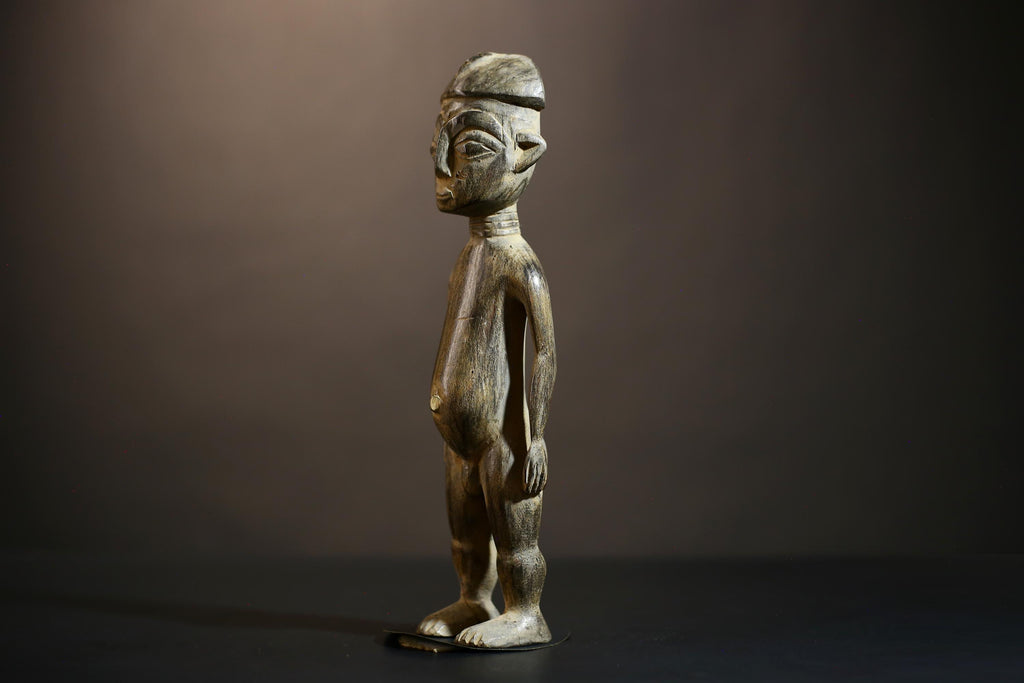 African Yoruba Figure Statue | Handmade Tribal Art from Nigeria | Unique Collectible Decor | Ethnic Culture Masterpiece | Art Piece-G4866