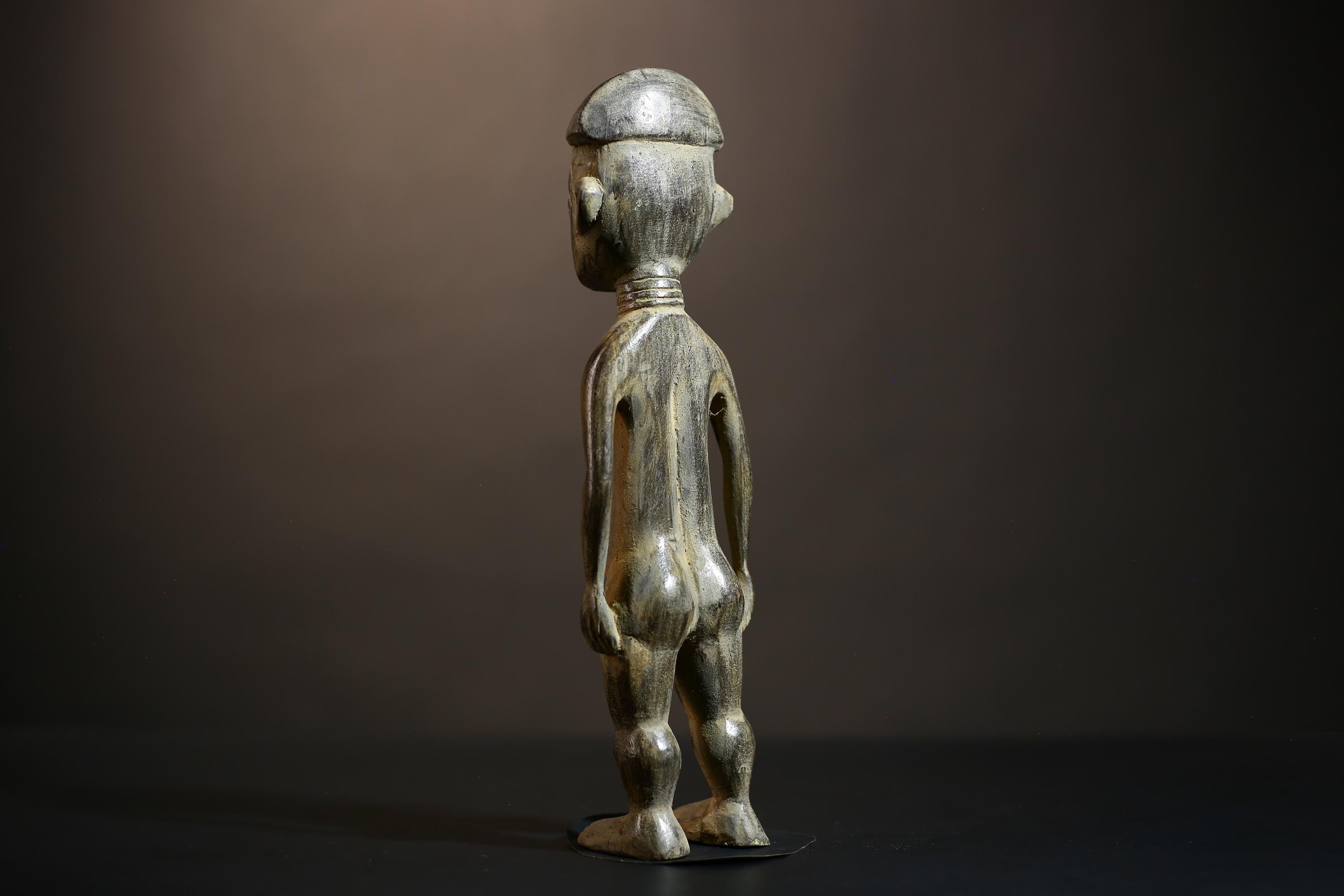 African Yoruba Figure Statue | Handmade Tribal Art from Nigeria | Unique Collectible Decor | Ethnic Culture Masterpiece | Art Piece-G4866