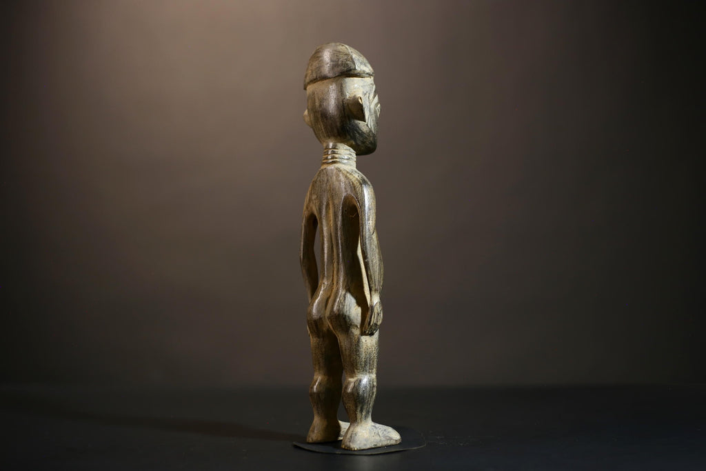 African Yoruba Figure Statue | Handmade Tribal Art from Nigeria | Unique Collectible Decor | Ethnic Culture Masterpiece | Art Piece-G4866