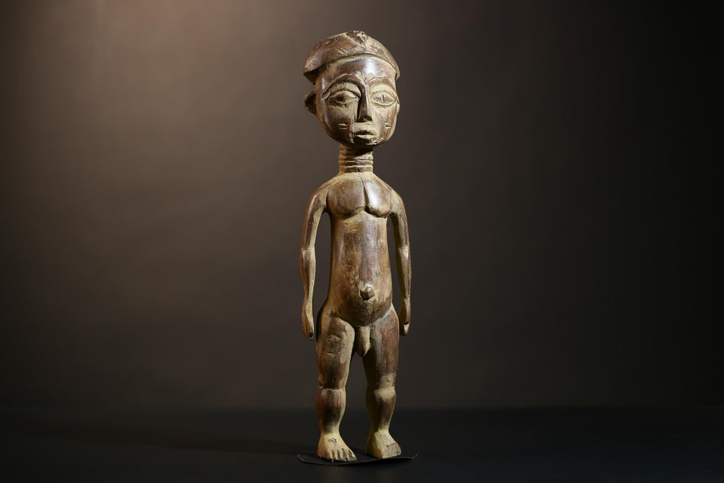 African Yoruba Figure Statue | Handmade Tribal Art from Nigeria | Unique Collectible Decor | Ethnic Culture Masterpiece | Art Piece-G4865