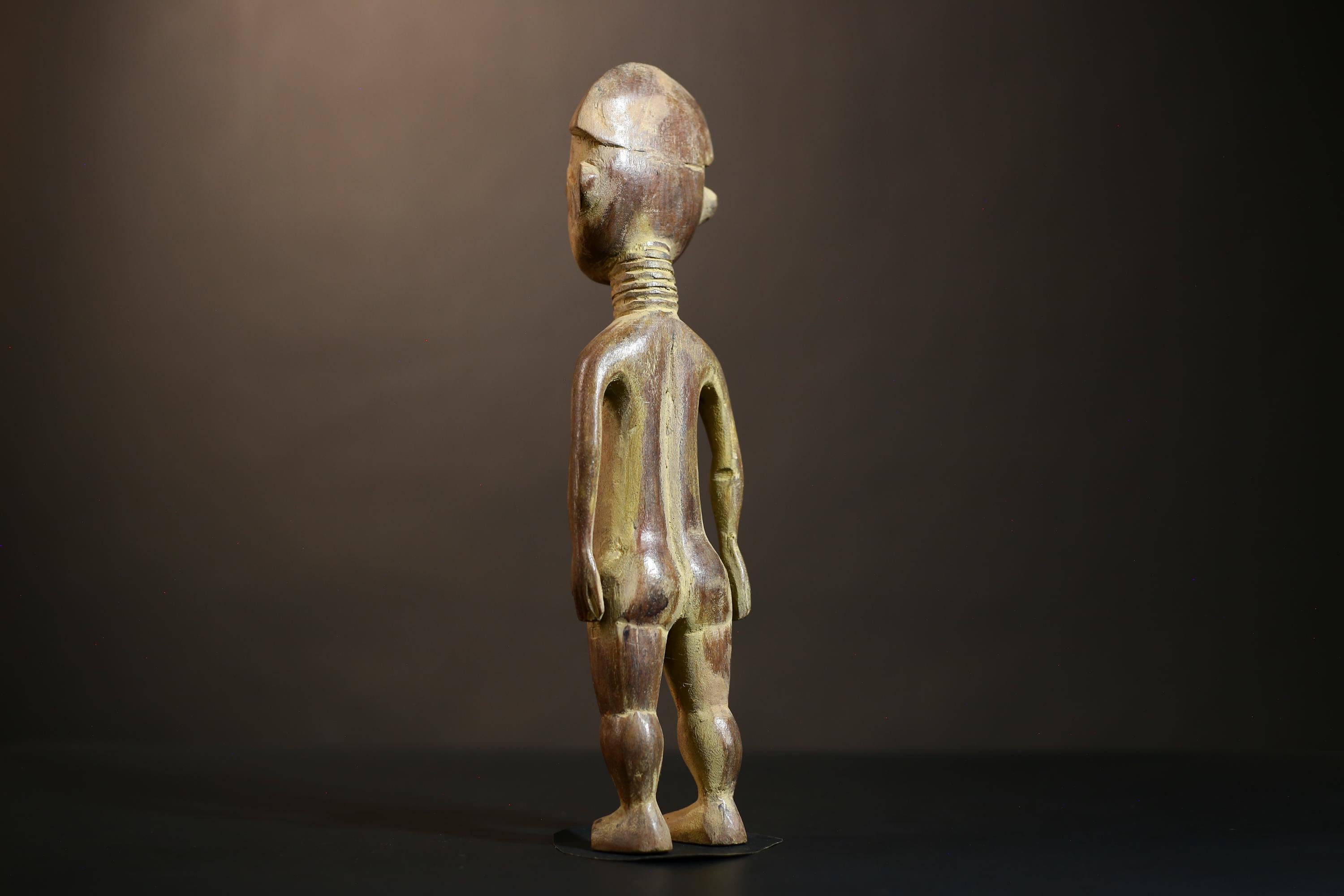 African Yoruba Figure Statue | Handmade Tribal Art from Nigeria | Unique Collectible Decor | Ethnic Culture Masterpiece | Art Piece-G4865