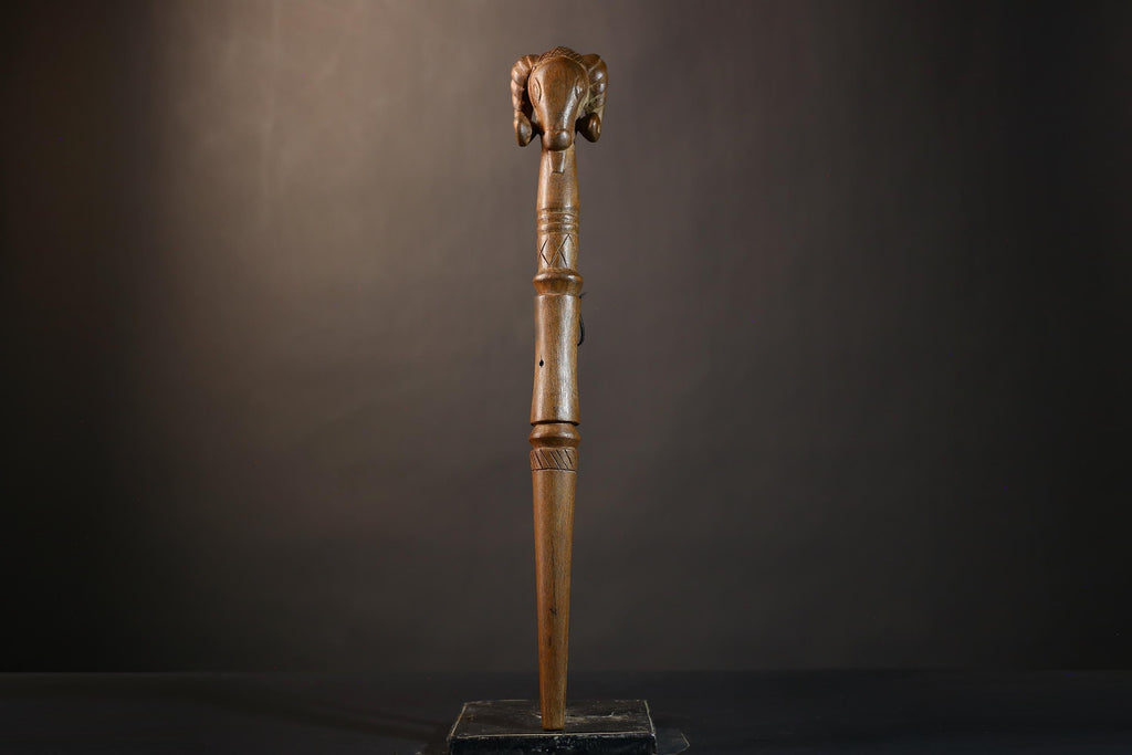 African Walking Stick | Handcrafted Art | Unique Decor | Intricate Wooden Carvings | Antique Collectible | Gifts for Him-G4880