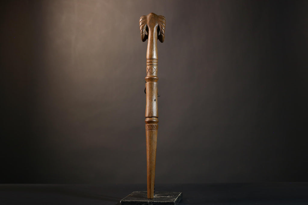 African Walking Stick | Handcrafted Art | Unique Decor | Intricate Wooden Carvings | Antique Collectible | Gifts for Him-G4880