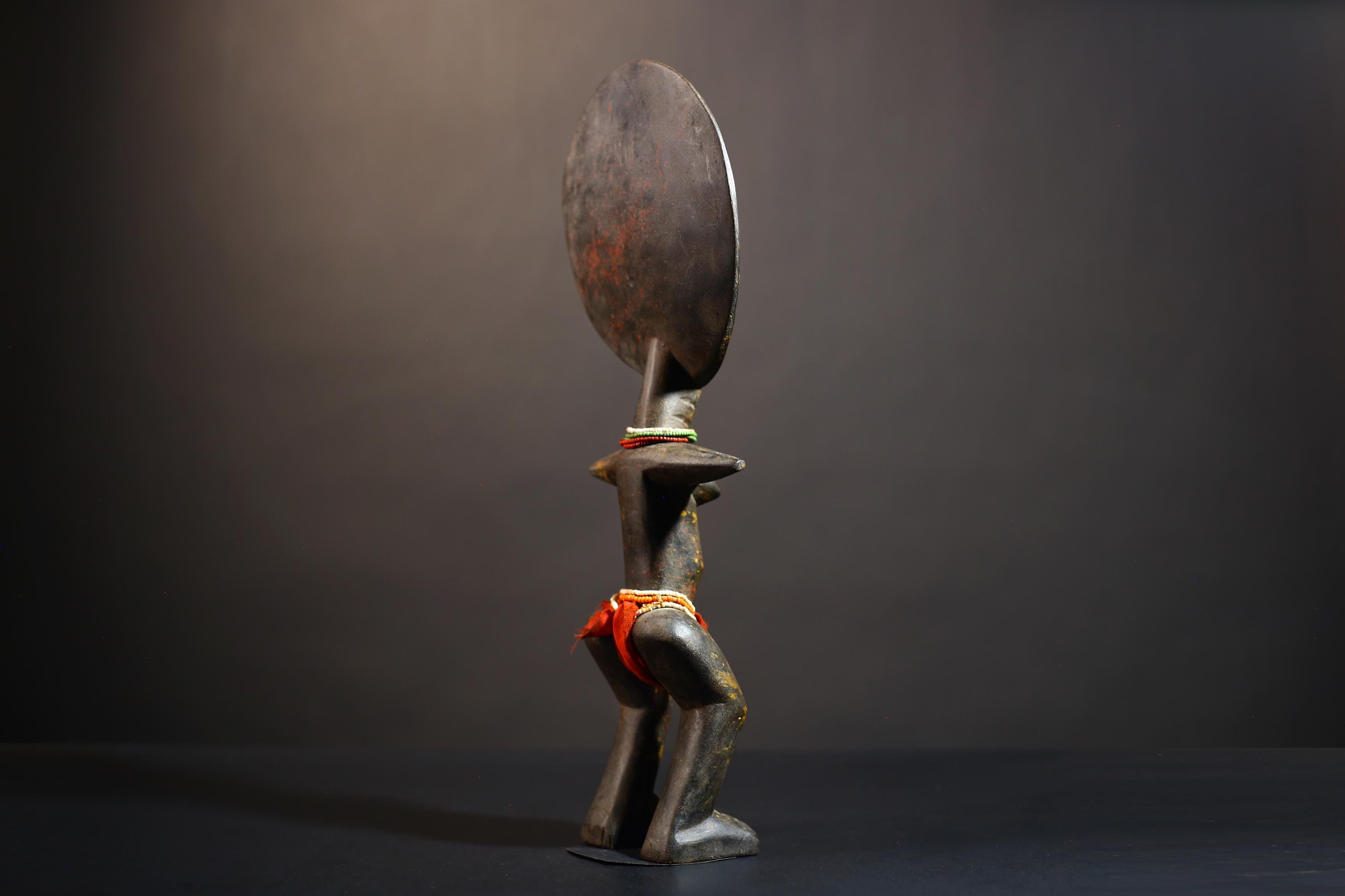African Hand Carved Akua'ba Doll | Unique Ashanti Art | Fertility Figure | Cultural Sculpture | Home Decor Gift | Collectible-G4878