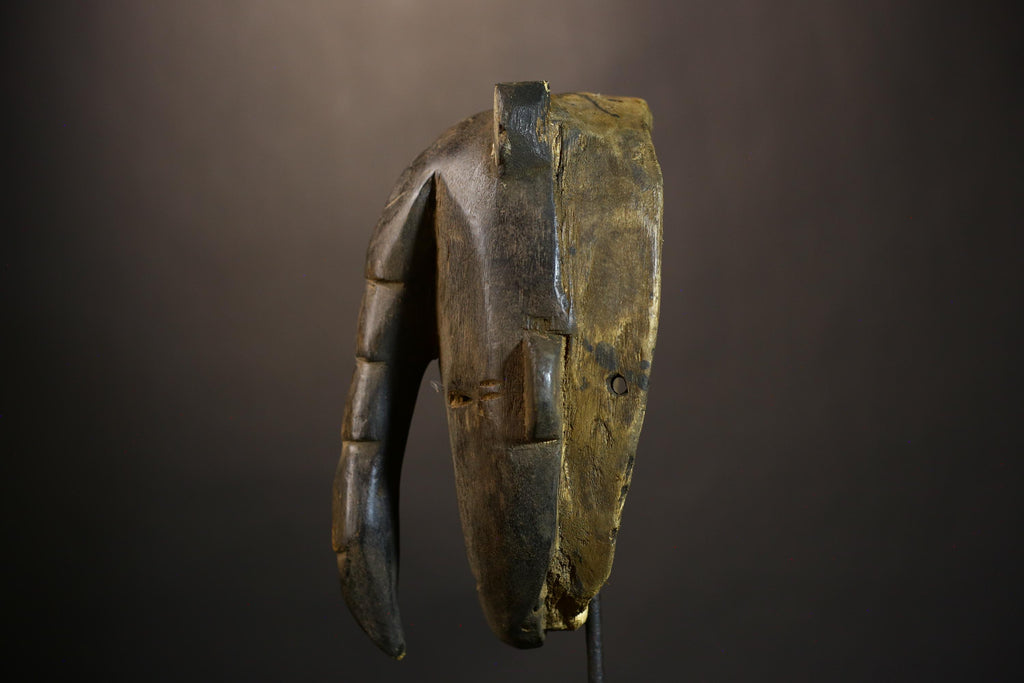 African Elephant Mask | Hand Carved Wooden Art | Unique Tribal Design | Authentic Wall Decor | Cultural African Craft | Exquisite Home -8226
