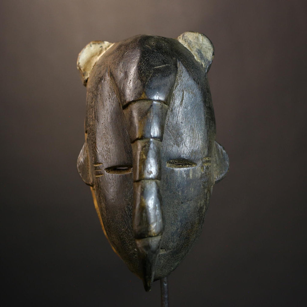 African Elephant Mask | Hand Carved Wooden Art | Unique Tribal Design | Authentic Wall Decor | Cultural African Craft | Exquisite Home -8226
