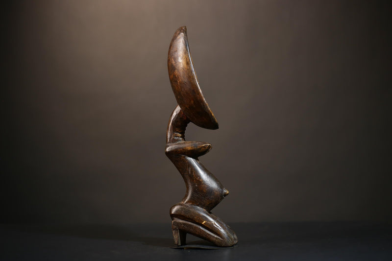 African Vintage Handcrafted Statue Art by Dan Tribe | Unique Home Decor | Tribal Sculpture Piece-G4894