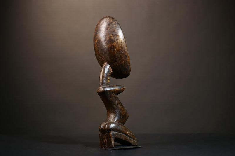 African Vintage Handcrafted Statue Art by Dan Tribe | Unique Home Decor | Tribal Sculpture Piece-G4894