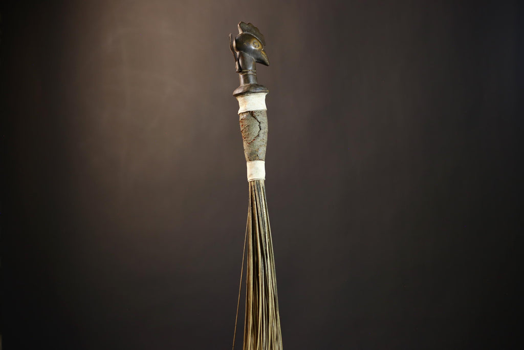 African Handcrafted Fly Whisk | Unique Home Décor | Artisan Craft | Bohemian Style | Eco-Friendly Decor | Cultural Gifts | Designs-G4892