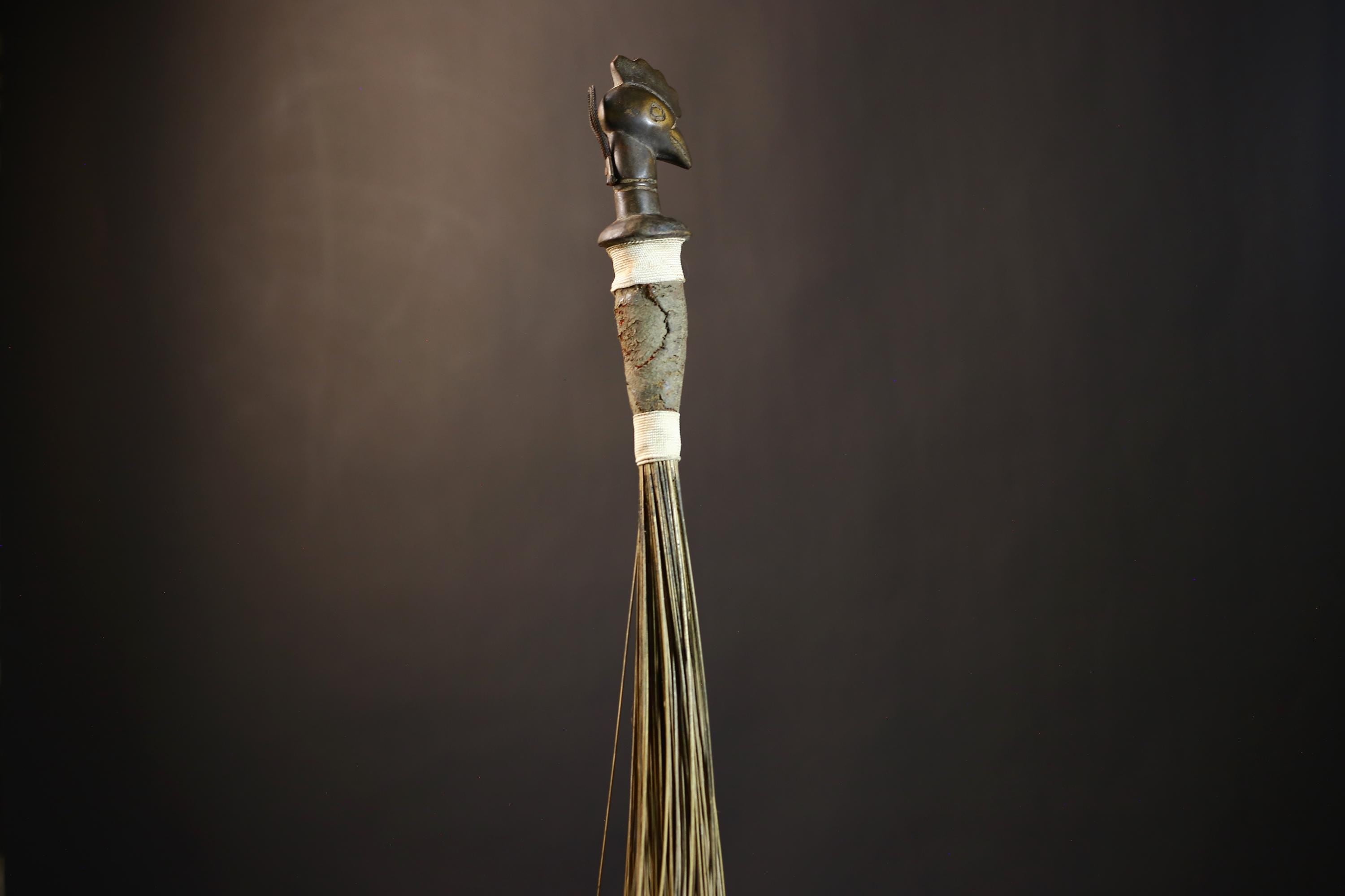 African Handcrafted Fly Whisk | Unique Home Décor | Artisan Craft | Bohemian Style | Eco-Friendly Decor | Cultural Gifts | Designs-G4892