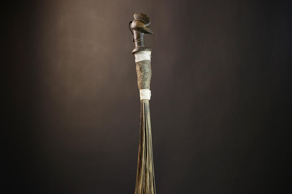 African Handcrafted Fly Whisk | Unique Home Décor | Artisan Craft | Bohemian Style | Eco-Friendly Decor | Cultural Gifts | Designs-G4892