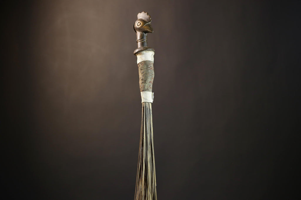 African Handcrafted Fly Whisk | Unique Home Décor | Artisan Craft | Bohemian Style | Eco-Friendly Decor | Cultural Gifts | Designs-G4892