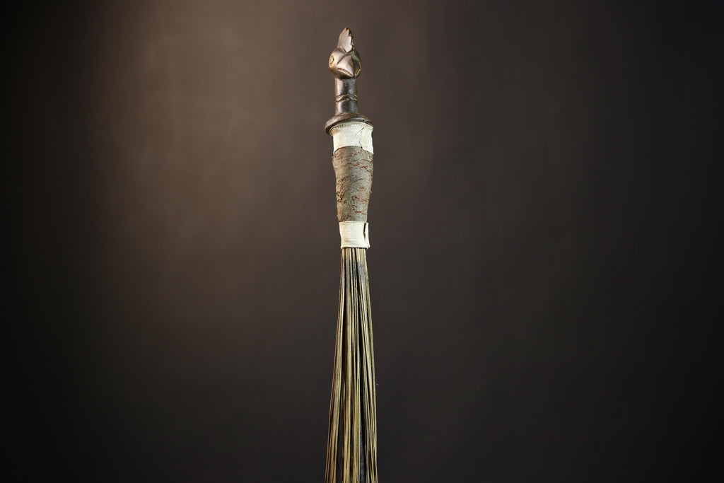 African Handcrafted Fly Whisk | Unique Home Décor | Artisan Craft | Bohemian Style | Eco-Friendly Decor | Cultural Gifts | Designs-G4892