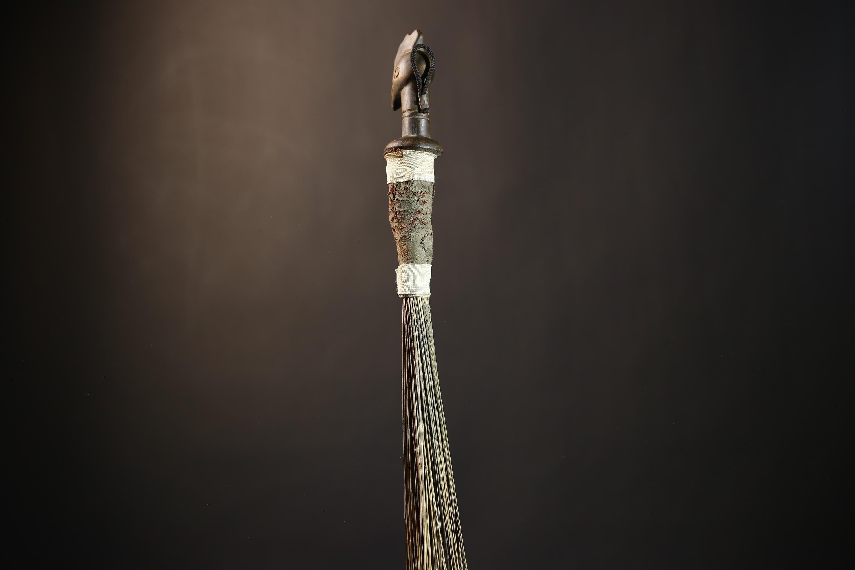 African Handcrafted Fly Whisk | Unique Home Décor | Artisan Craft | Bohemian Style | Eco-Friendly Decor | Cultural Gifts | Designs-G4892