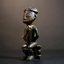 African Handcrafted Igbo Sculpture | Nigeria Ikenga Art | Traditional Home Décor | Unique Gift | Ethnic Art Piece | Cultural Accent-G4890