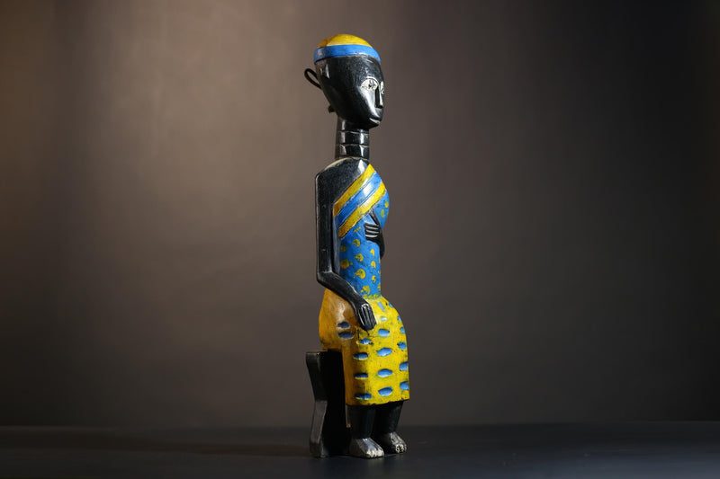 African Handcrafted Igbo Sculpture | Unique Nigeria Ikenga Art | Traditional Home Décor | Ethnic Gift | Cultural Accent Piece-G4889