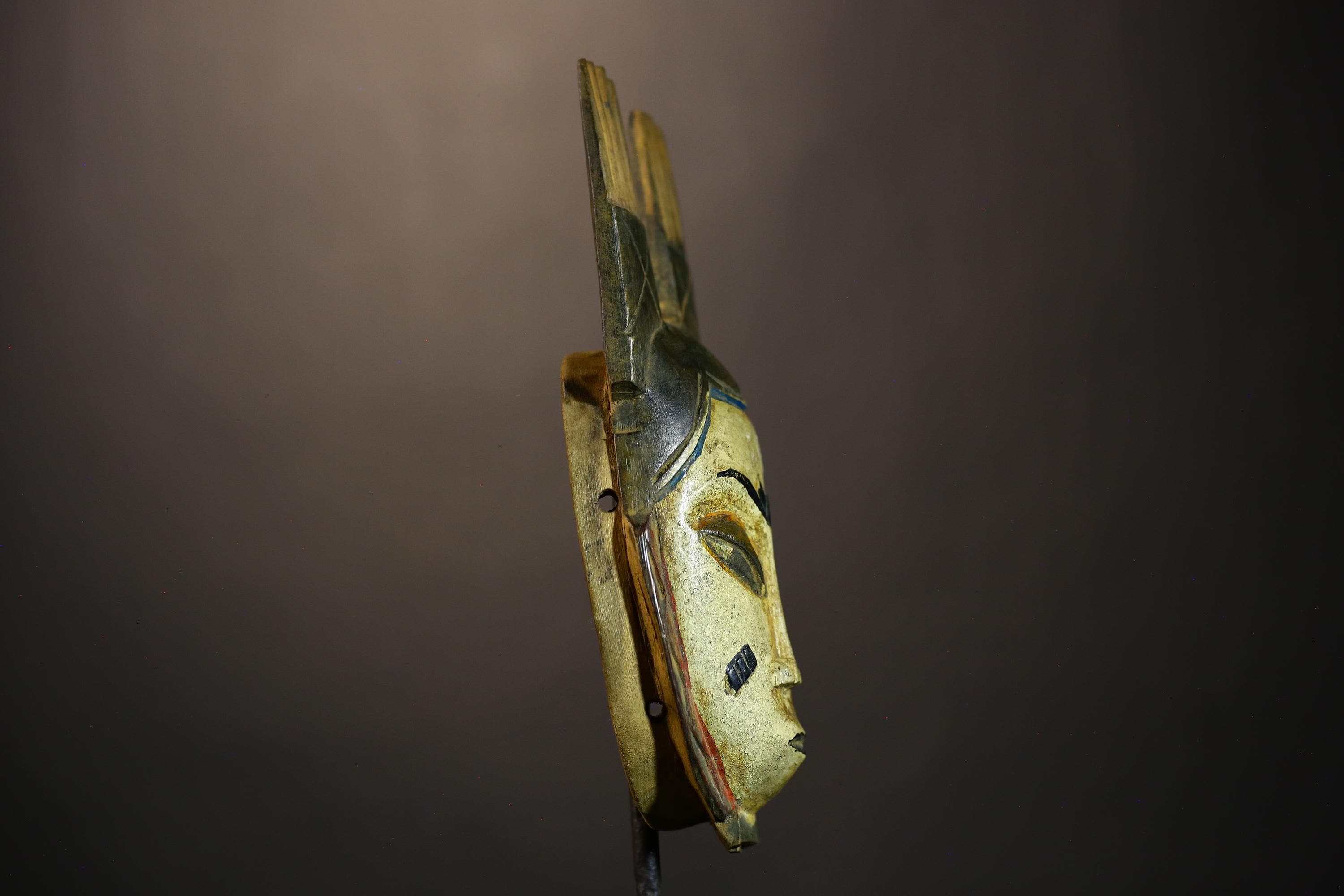 African Tribal Face Mask | Handmade Guro Art | Wood Collectible Piece | Unique Home Decor | Ethnic Wall Accent | Decorative Mask Art-9220