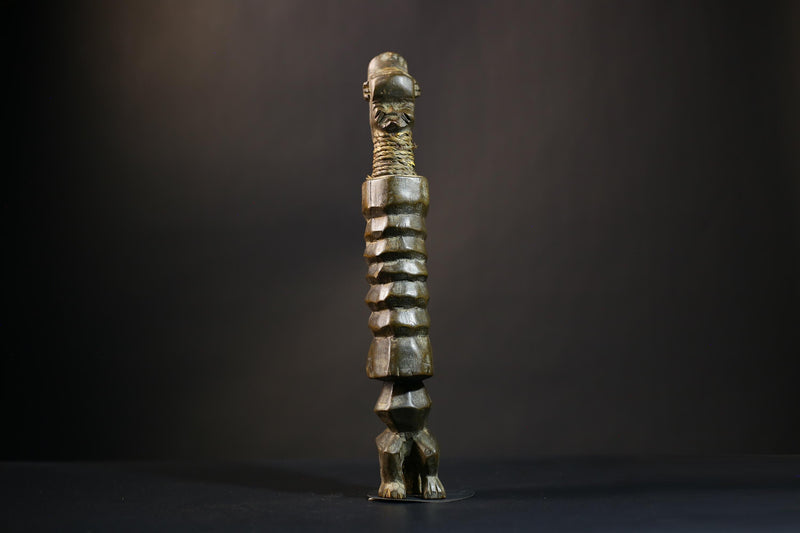 African Dege Gobo Figure | Wood Carved Sculpture | Vintage Tribal Art | 19th Century | Cultural Heritage Collectible | Unique Decor-G4737
