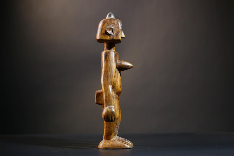 African Songo Figure | Vintage Tribal Art | Handcrafted Wood Sculpture | Unique Angola Decor | Ethnic Collectibles-G4733