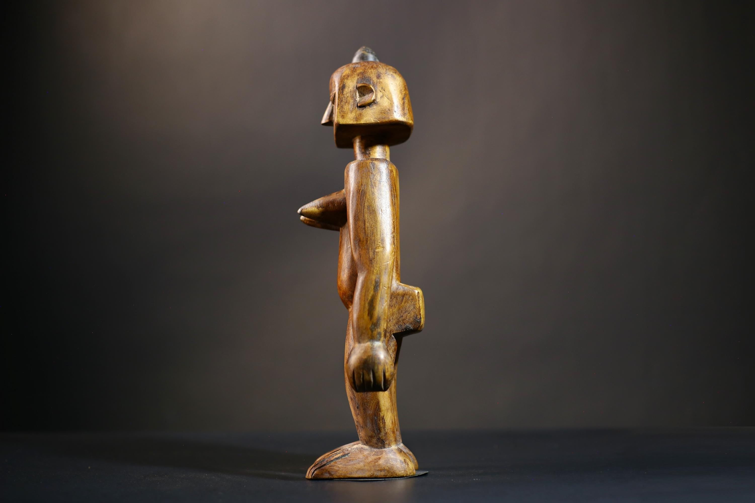 African Songo Figure | Vintage Tribal Art | Handcrafted Wood Sculpture | Unique Angola Decor | Ethnic Collectibles-G4733