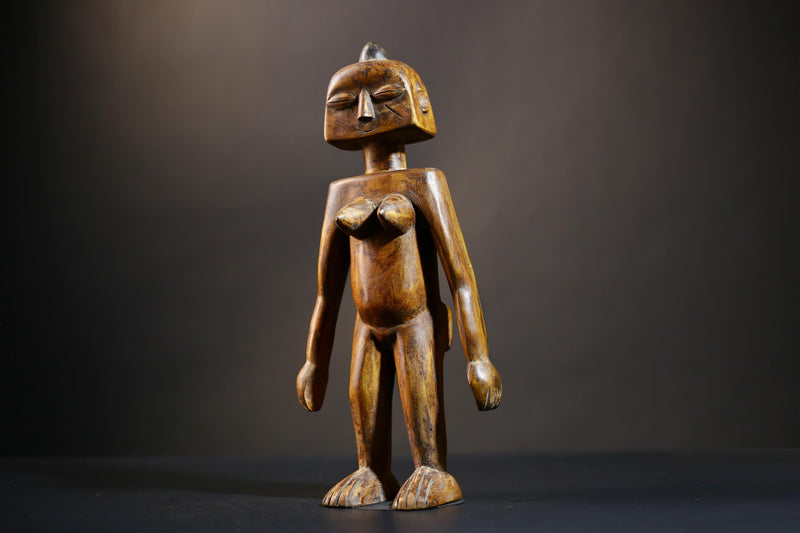 African Songo Figure | Vintage Tribal Art | Handcrafted Wood Sculpture | Unique Angola Decor | Ethnic Collectibles-G4733