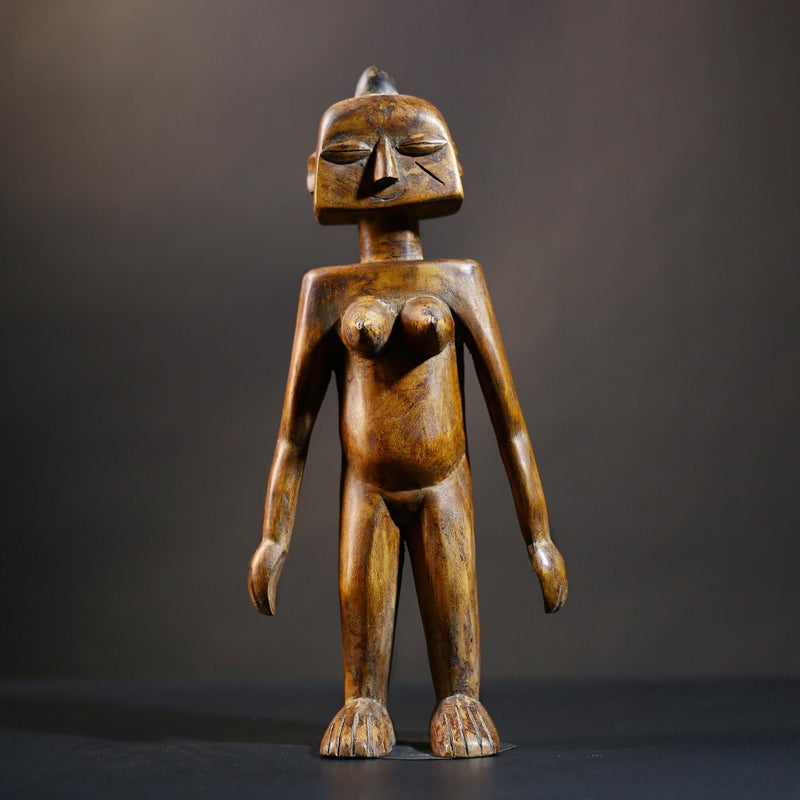 African Songo Figure | Vintage Tribal Art | Handcrafted Wood Sculpture | Unique Angola Decor | Ethnic Collectibles-G4733