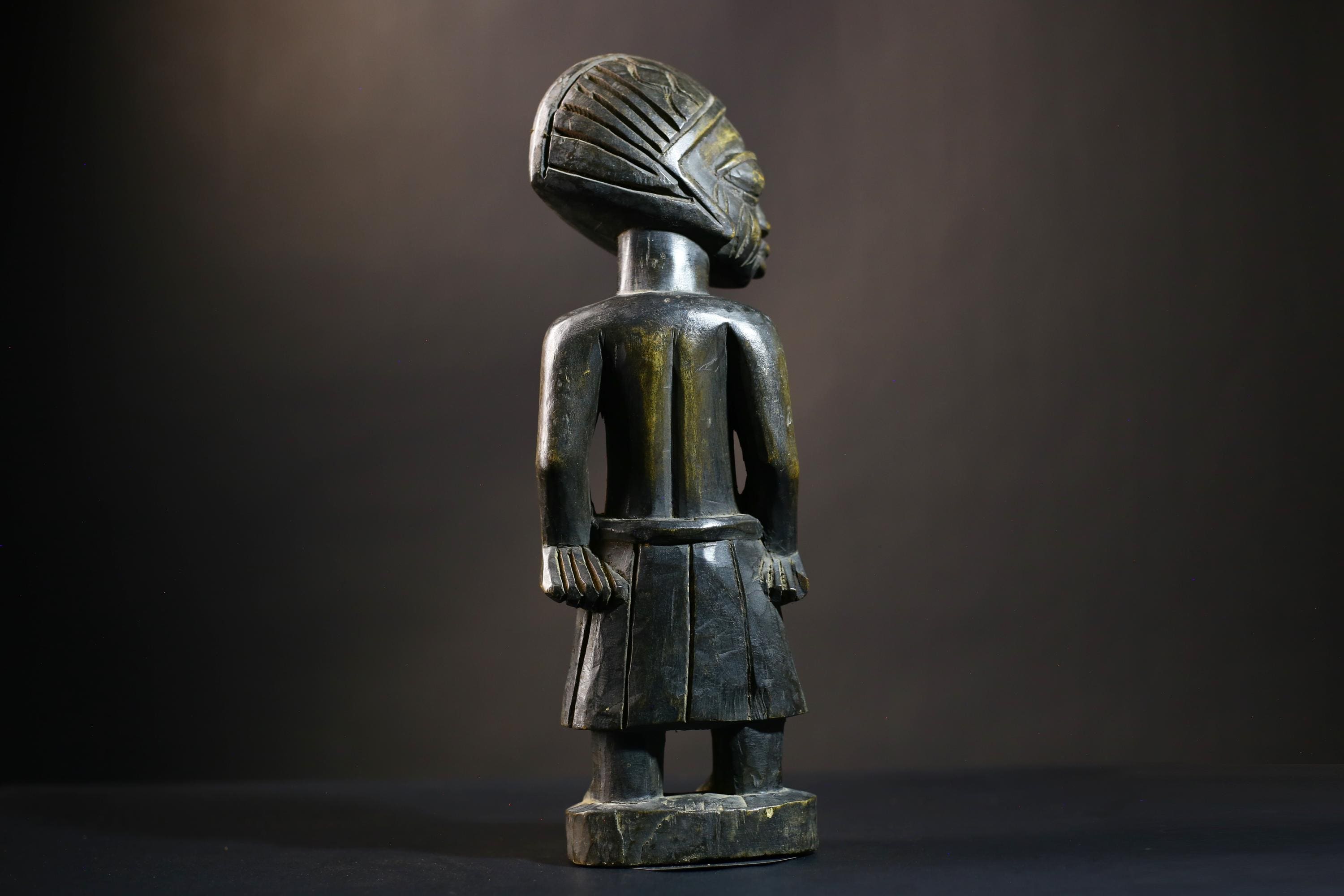African Bamana Figure | Vintage Mali Art | Hand-Carved Wood Sculpture | Unique Tribal Decor | Ethnic Home Accent-G4732